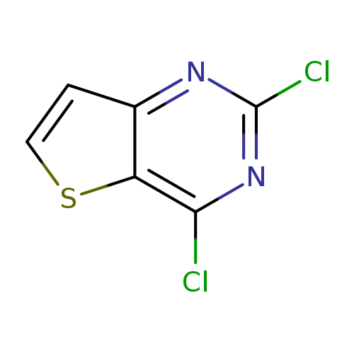 Clc1nc(Cl)c2c(n1)ccs2