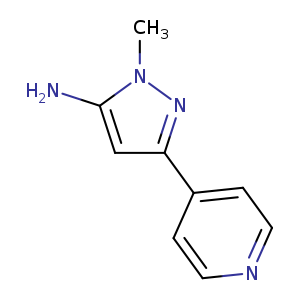 Cn1nc(cc1N)c1ccncc1