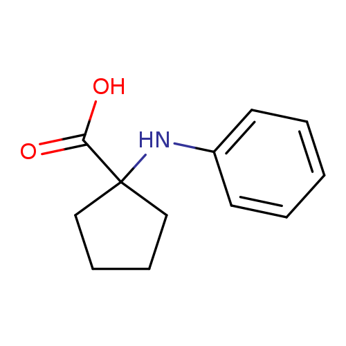 OC(=O)C1(CCCC1)Nc1ccccc1