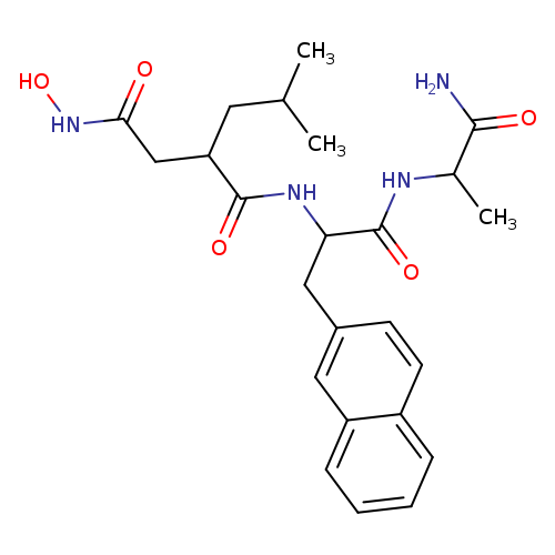 ONC(=O)CC(C(=O)NC(C(=O)NC(C(=O)N)C)Cc1ccc2c(c1)cccc2)CC(C)C