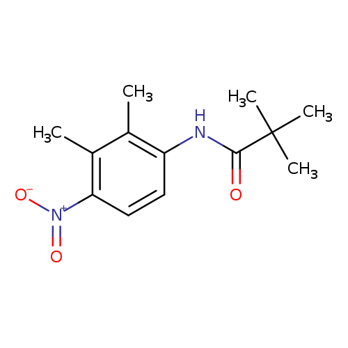 O=C(C(C)(C)C)Nc1ccc(c(c1C)C)[N+](=O)[O-]