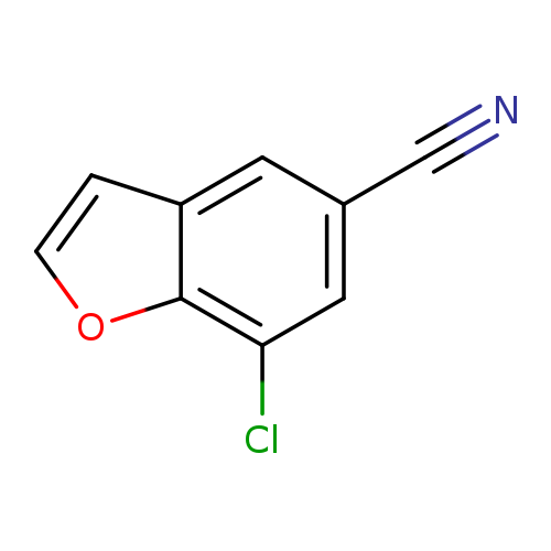 N#Cc1cc(Cl)c2c(c1)cco2