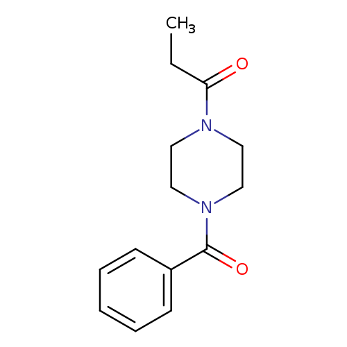 CCC(=O)N1CCN(CC1)C(=O)c1ccccc1