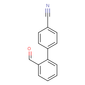 O=Cc1ccccc1c1ccc(cc1)C#N