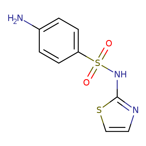 Nc1ccc(cc1)S(=O)(=O)Nc1nccs1