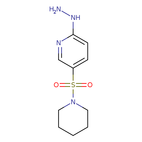 NNc1ccc(cn1)S(=O)(=O)N1CCCCC1