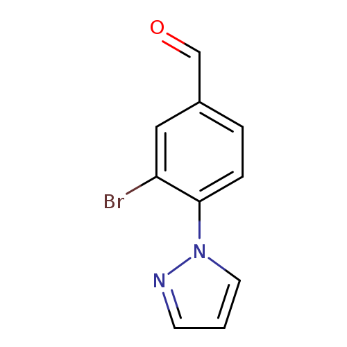 O=Cc1ccc(c(c1)Br)n1cccn1