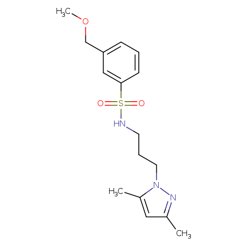 COCc1cccc(c1)S(=O)(=O)NCCCn1nc(cc1C)C