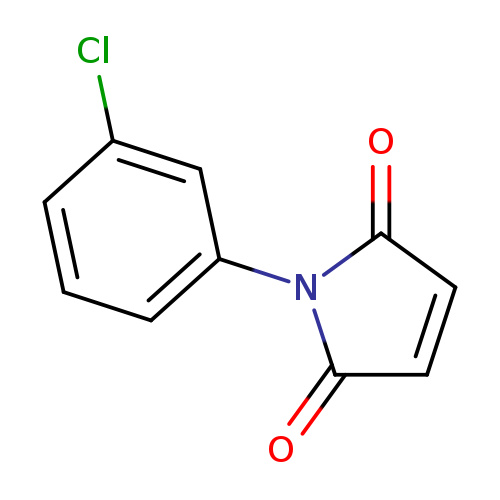 Clc1cccc(c1)N1C(=O)C=CC1=O