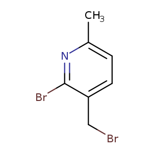 Cc1ccc(c(n1)Br)CBr