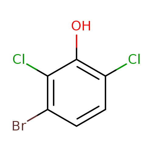 Clc1ccc(c(c1O)Cl)Br