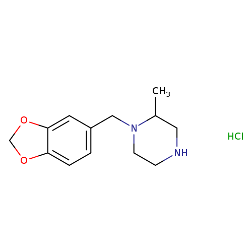 CC1CNCCN1Cc1ccc2c(c1)OCO2.Cl