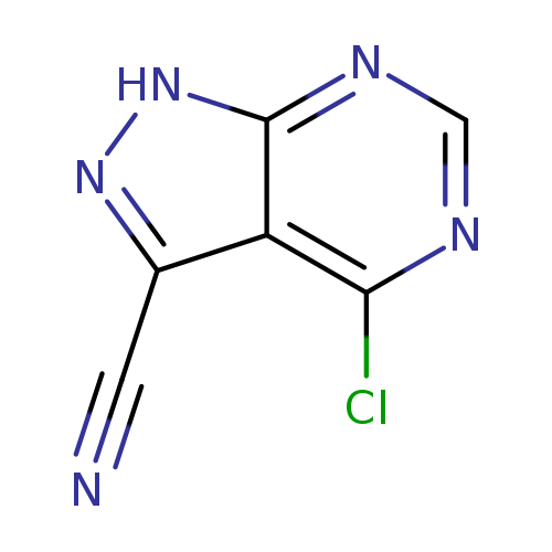 N#Cc1n[nH]c2c1c(Cl)ncn2