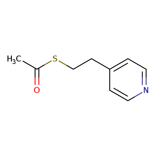 CC(=O)SCCc1ccncc1