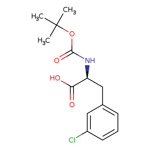 O=C(OC(C)(C)C)N[C@H](C(=O)O)Cc1cccc(c1)Cl