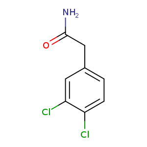 NC(=O)Cc1ccc(c(c1)Cl)Cl