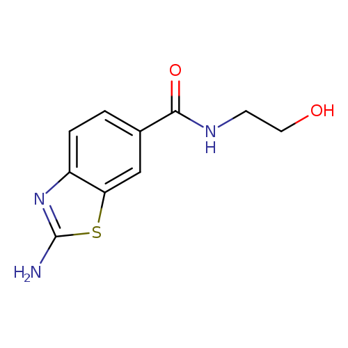 OCCNC(=O)c1ccc2c(c1)sc(n2)N
