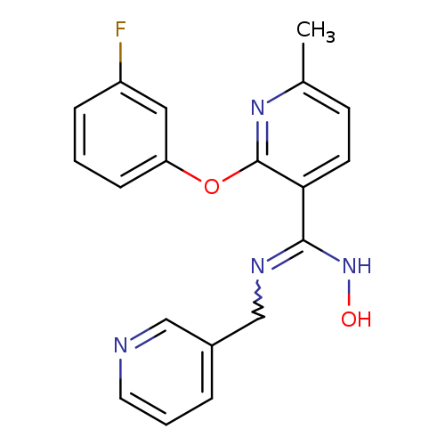 ONC(=NCc1cccnc1)c1ccc(nc1Oc1cccc(c1)F)C