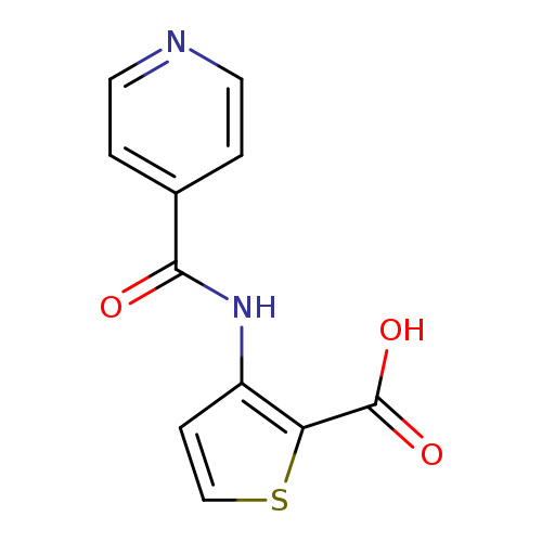 O=C(c1ccncc1)Nc1ccsc1C(=O)O