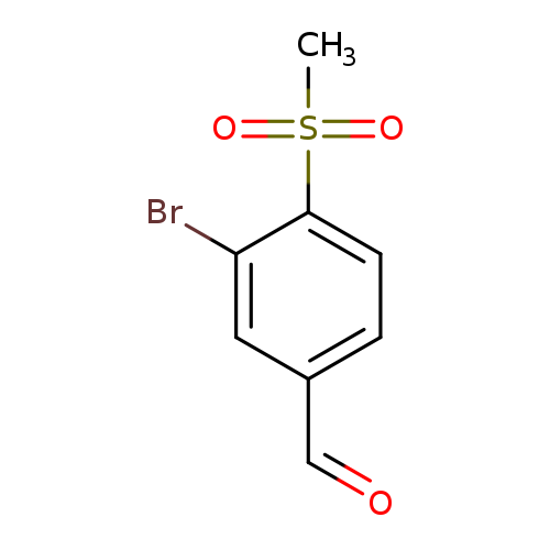 O=Cc1ccc(c(c1)Br)S(=O)(=O)C