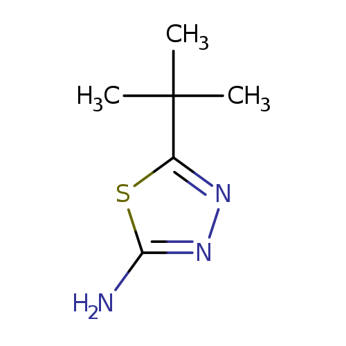 CC(c1nnc(s1)N)(C)C