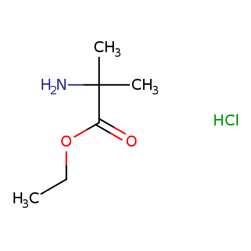 CCOC(=O)C(N)(C)C.Cl