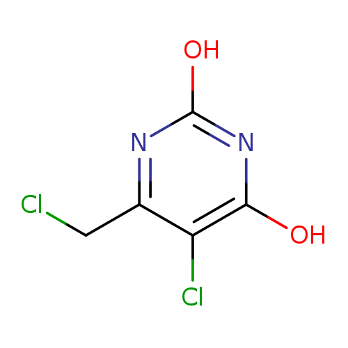 ClCc1nc(O)nc(c1Cl)O