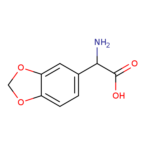 OC(=O)C(c1ccc2c(c1)OCO2)N