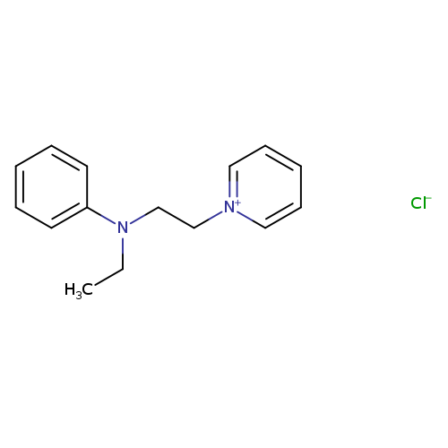 CCN(c1ccccc1)CC[n+]1ccccc1.[Cl-]