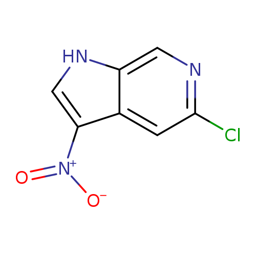 Clc1ncc2c(c1)c(c[nH]2)[N+](=O)[O-]