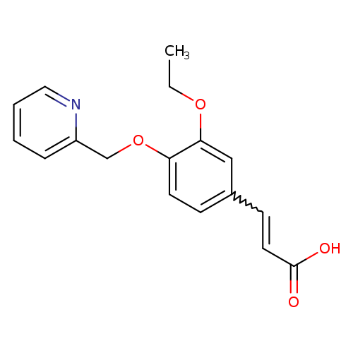 CCOc1cc(C=CC(=O)O)ccc1OCc1ccccn1