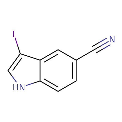 Ic1c[nH]c2c1cc(cc2)C#N