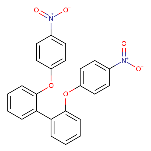 [O-][N+](=O)c1ccc(cc1)Oc1ccccc1c1ccccc1Oc1ccc(cc1)[N+](=O)[O-]