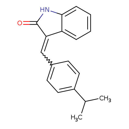O=C1Nc2c(C1=Cc1ccc(cc1)C(C)C)cccc2