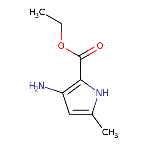 CCOC(=O)c1[nH]c(cc1N)C