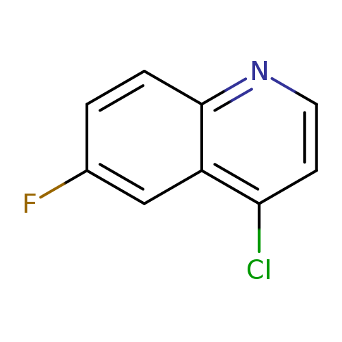 Fc1ccc2c(c1)c(Cl)ccn2