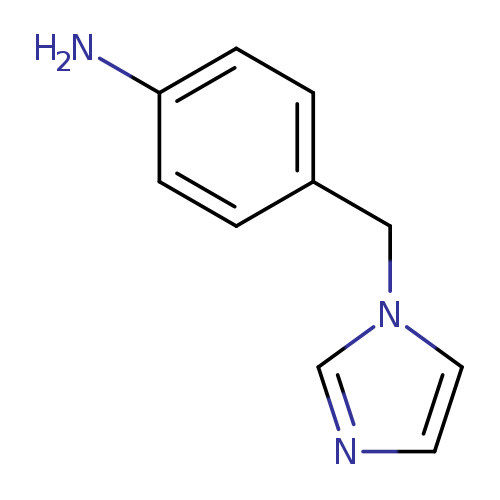 Nc1ccc(cc1)Cn1cncc1