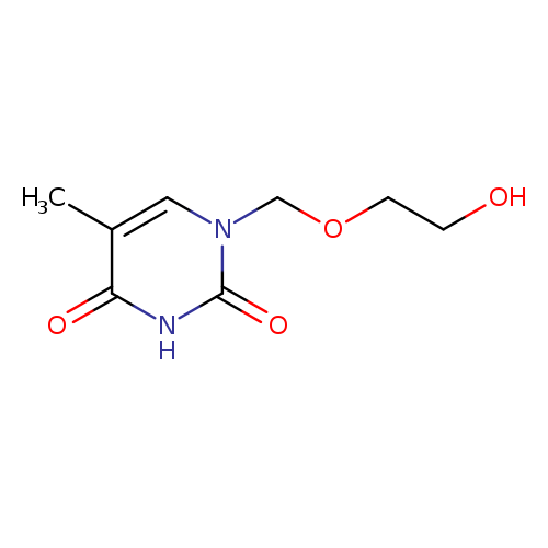 Cc1cn(COCCO)c(=O)[nH]c1=O