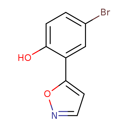 Brc1ccc(c(c1)c1ccno1)O