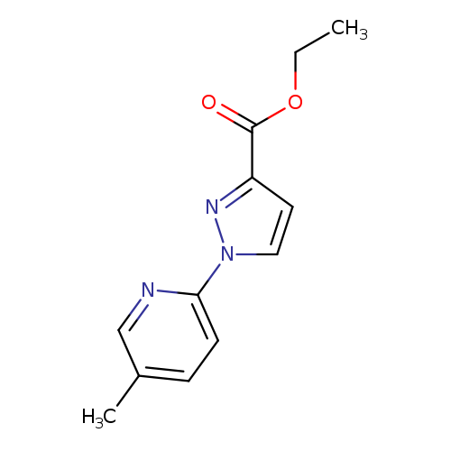 CCOC(=O)c1ccn(n1)c1ccc(cn1)C