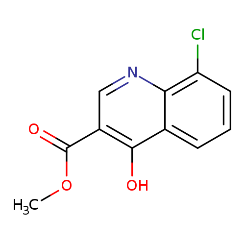 COC(=O)c1cnc2c(c1O)cccc2Cl