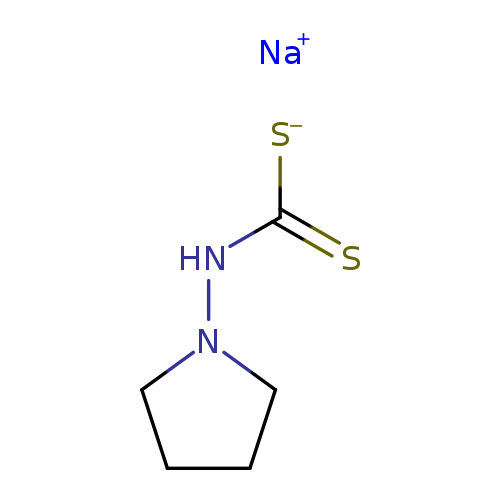 [S-]C(=S)NN1CCCC1.[Na+]