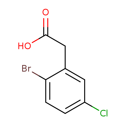 OC(=O)Cc1cc(Cl)ccc1Br