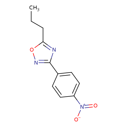CCCc1onc(n1)c1ccc(cc1)[N+](=O)[O-]