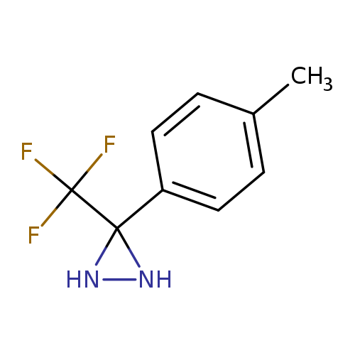 FC(C1(NN1)c1ccc(cc1)C)(F)F
