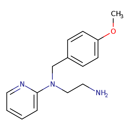 NCCN(c1ccccn1)Cc1ccc(cc1)OC