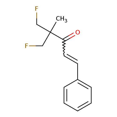 FCC(C(=O)C=Cc1ccccc1)(CF)C