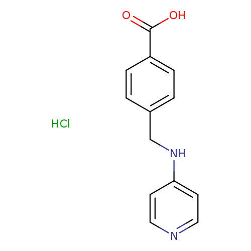 OC(=O)c1ccc(cc1)CNc1ccncc1.Cl