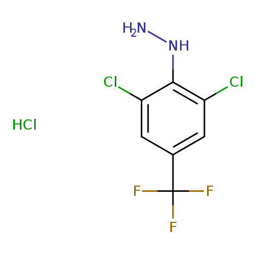 NNc1c(Cl)cc(cc1Cl)C(F)(F)F.Cl