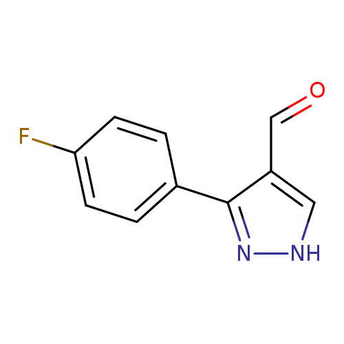 O=Cc1c[nH]nc1c1ccc(cc1)F